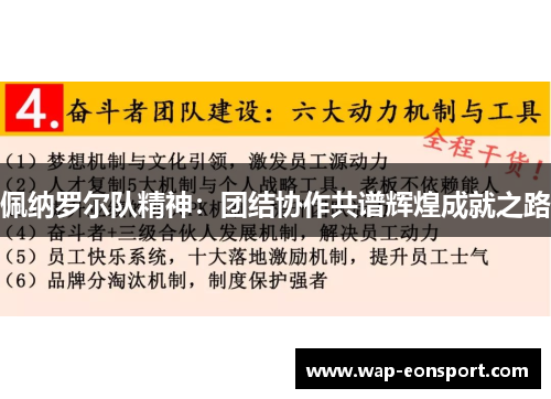 佩纳罗尔队精神：团结协作共谱辉煌成就之路